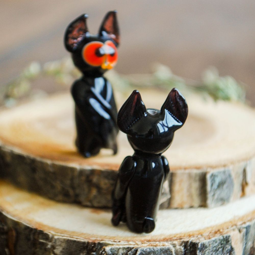 бусина, мурано "летучая мышь майкл", фигурная, 36х16 мм