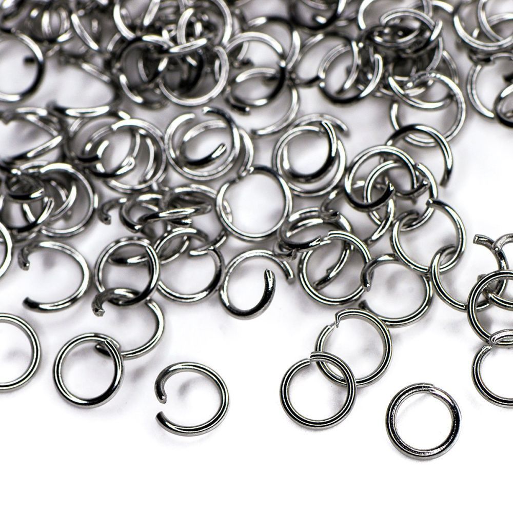 колечко соединительное 6, 304 stainless steel, цвет стальной, 6 мм (уп ок.150 шт)