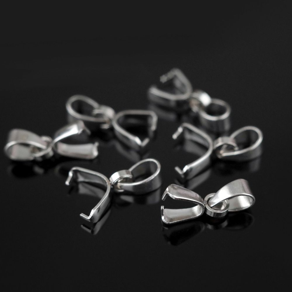 бейл с подвесом, 304 stainless steel, цвет стальной, 9x6.5x2.5 мм