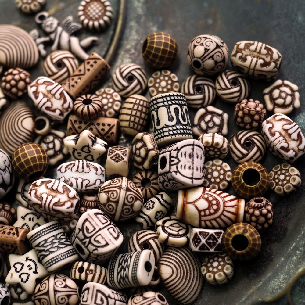 микс акриловый разной формы "аттика", цветовой микс (уп 20 г)