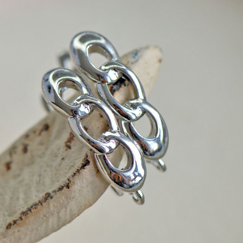 швензы "цепь", покрытие платиной, 18.5x5.5x12.5 мм 