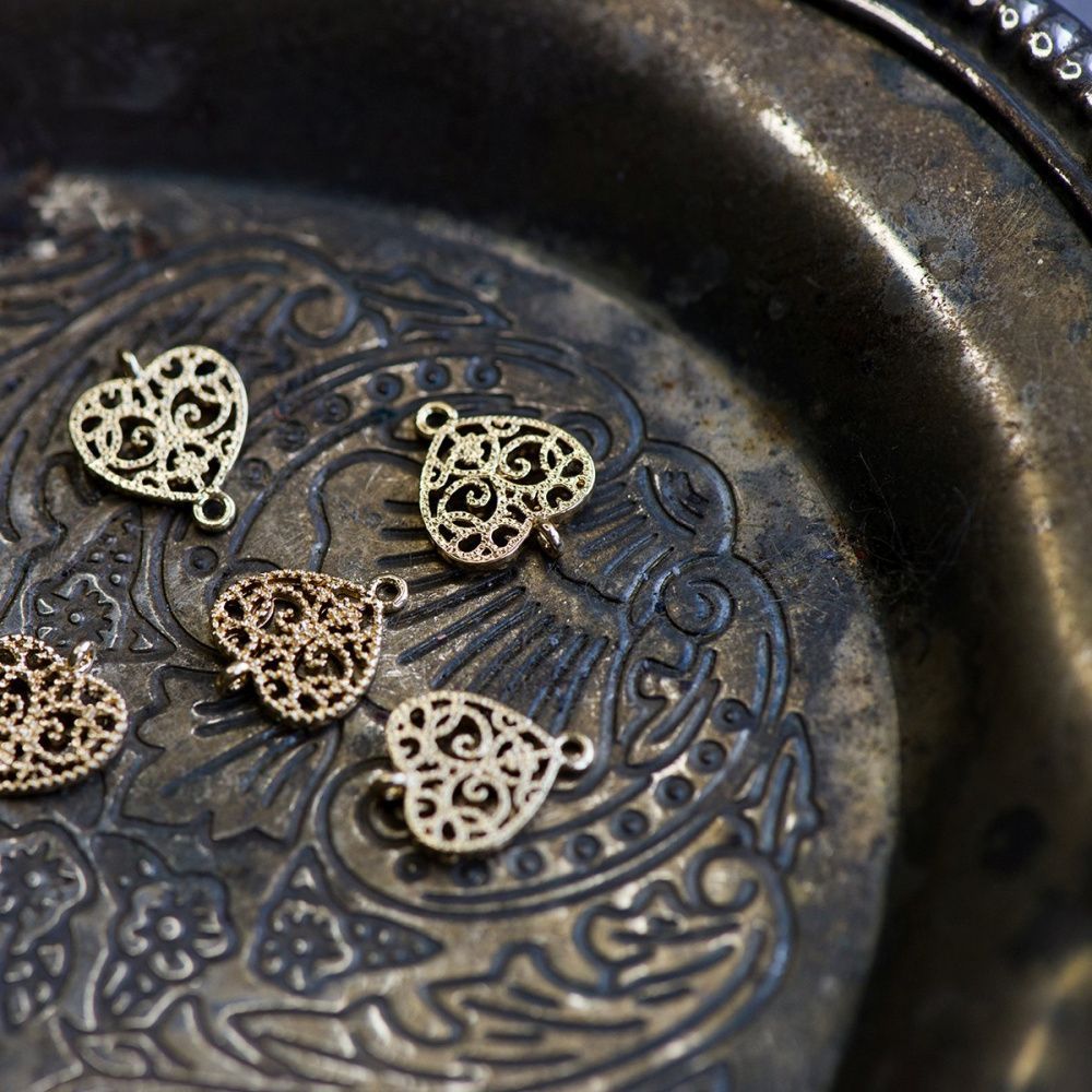 коннектор "херц", позолота, 13x10x2.5 мм