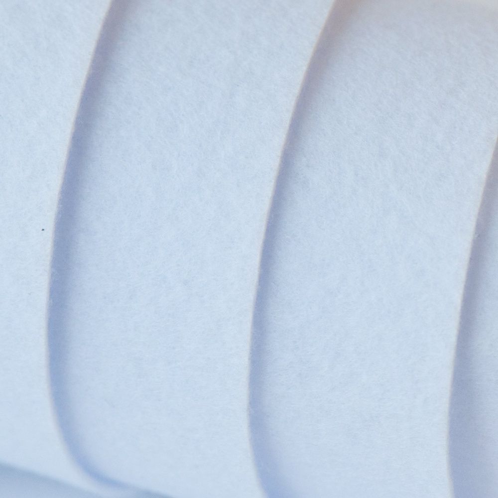 фетр 801 белый, 1.2 мм, погонный метр шир. 1.1 м