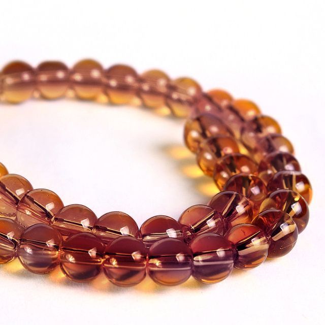 бусина, акрил 6, цвет шоколадный, 6 мм (уп 30 +/-3 шт)