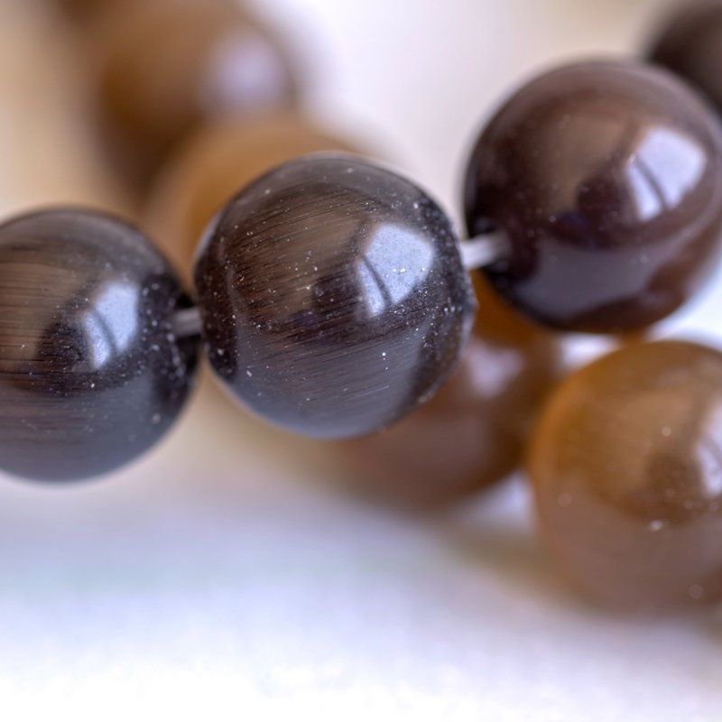 бусина "кошачий глаз", стекло, цветовой и размерный микс (уп.20 г)