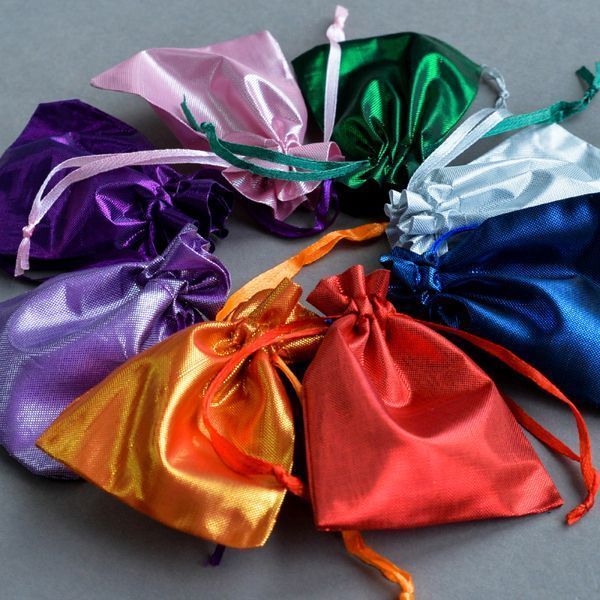 мешочек парчовый, цветовой микс, 90х65 мм