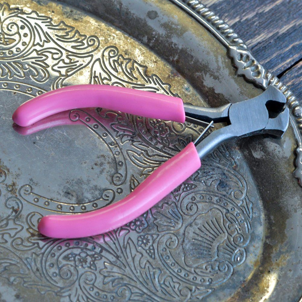 инструмент, кусачки, розовые ручки, 9.5x7.6x0.9 мм