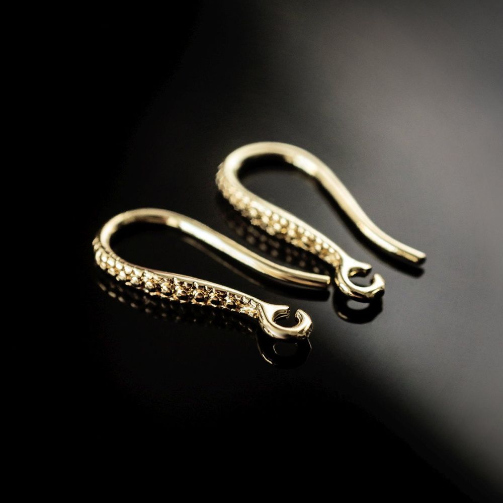 швензы "росинка", позолота, 16.5x2x7.5 мм 