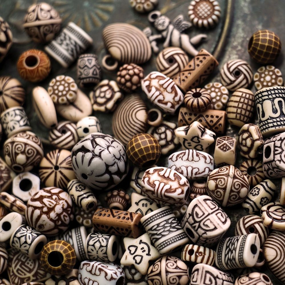 микс акриловый разной формы "аттика", цветовой микс (уп 20 г)