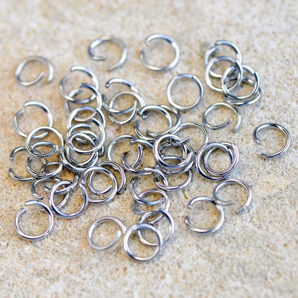 колечко соединительное 6, 304 stainless steel, цвет стальной, 6 мм (уп ок.150 шт)