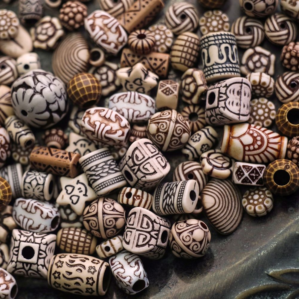 микс акриловый разной формы "аттика", цветовой микс (уп 20 г)