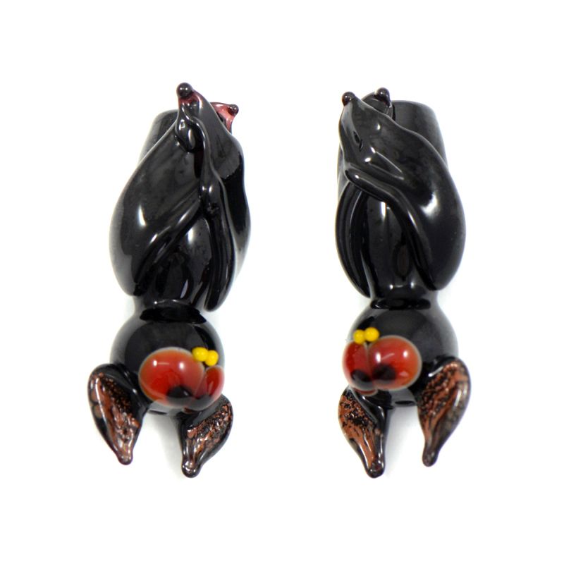 бусина, мурано "летучая мышь майкл", фигурная, 36х16 мм