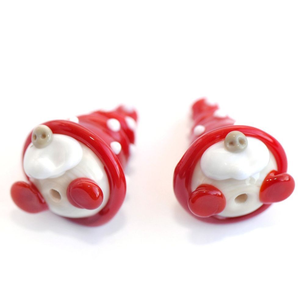 бусина, мурано "гном кристмас", фигурная, 23-26х16-18 мм