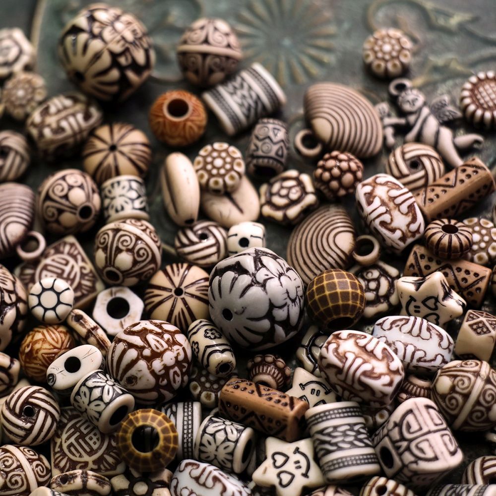 микс акриловый разной формы "аттика", цветовой микс (уп 20 г)