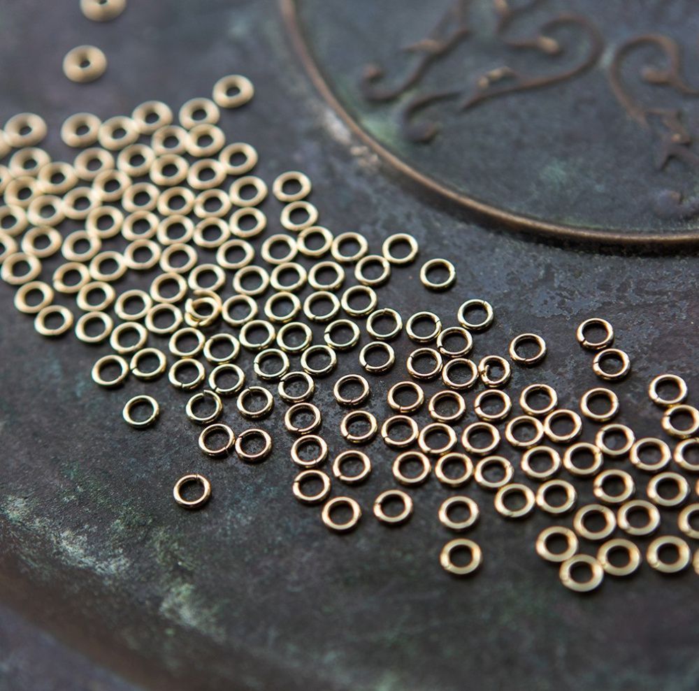 колечко соединительное 4, 304 stainless steel, позолота, 4 мм (150 шт+/-10 шт)