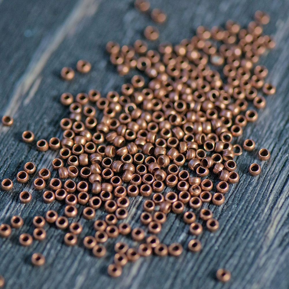 кримп, цвет красная медь, 2х1.2 мм  (уп 120 шт)