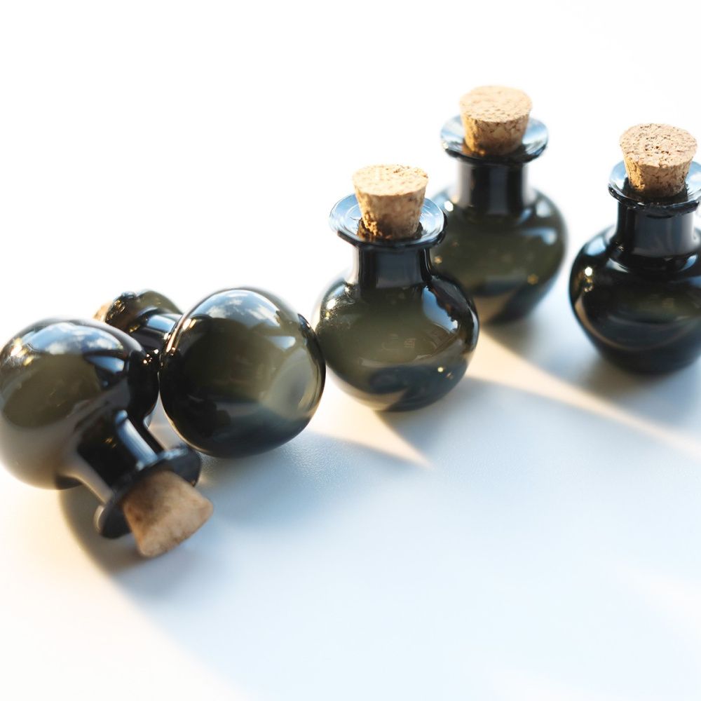 бутылочка с крышкой, кувшинчик, цвет графит, 21x18 мм
