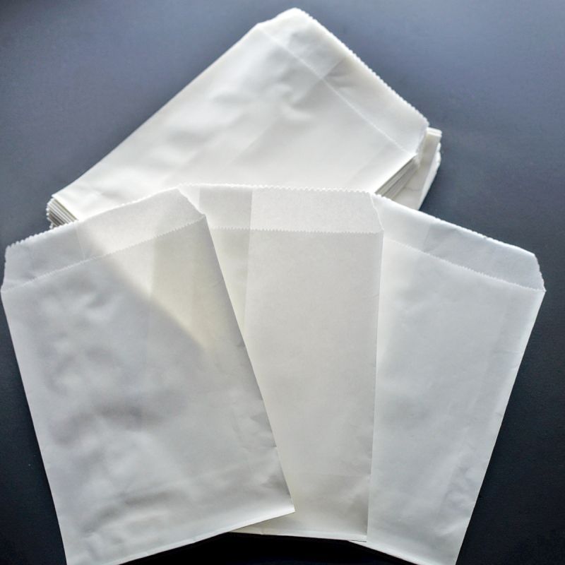 пакет крафт, бумага, цвет белый, 15x10 см