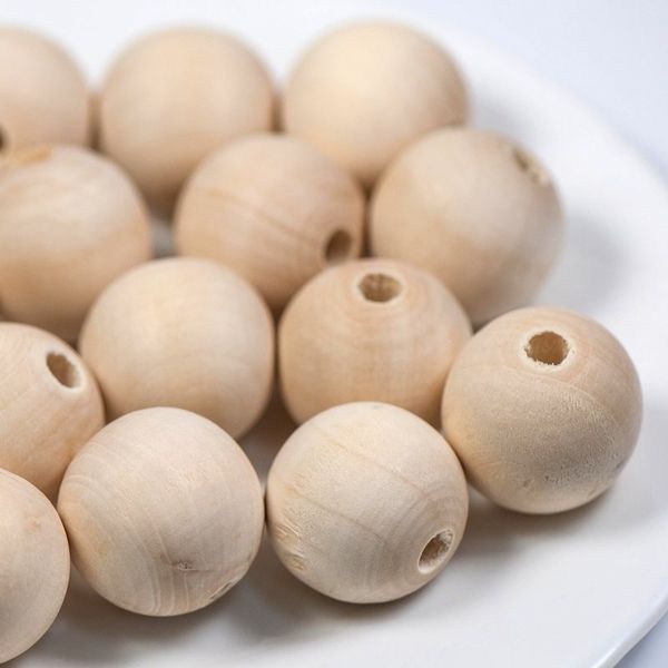 бусина дерево 25, для обвязки, цвет натуральный, 24-25 мм