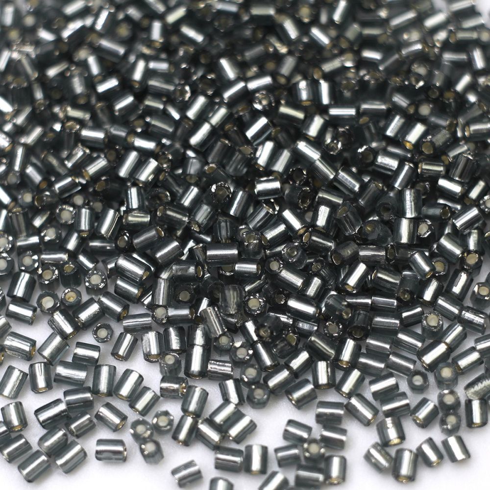 бисер "радуга", рубка-гексагон, цвет грифельно-серый, 11/0 2cut (уп 7 г)