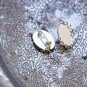 Основа для броши круглая "Канто", цвет античное серебро, 47х2 мм