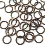 Колечко неразъемное, цвет античная бронза, 10x1.2 мм (уп 5 гр)