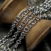 Цепочка "Раунд 304", цвет стальной, звено 5x1 мм