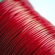 Шнур вощеный, цвет темно-красный, 1.5 мм