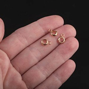 Бейл "Симпл", 201 Stainless Steel, цвет золото, 8.5x6x2 мм