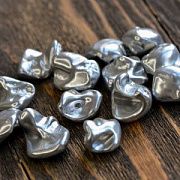 Ракушечный жемчуг кеши, цвет серебристый, 13-27x12-23x6-21 мм