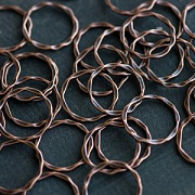 Коннектор "Кольцо №2", цвет красная медь, 22x1.5 мм