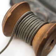 Шнур, полиэстер, паракорд, цвет зеленовато-серый, 2 мм  