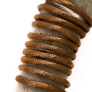 Шнур атласный, цвет коричневый, 1.5 мм, уп 45 м