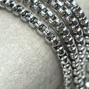 Цепочка "Баскет 304", цвет стальной, звено 6x5x3.5 мм