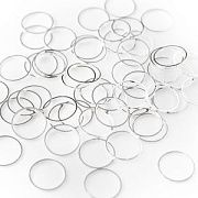 Колечко неразъемное, цвет серебро, 12x0.7-1 мм (уп 5 гр)