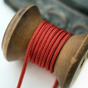 Шнур, полиэстер, паракорд, цвет кирпичный, 2 мм  