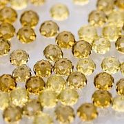 Бусина, стекло абакус 6, граненая, цвет хаки, 6х4 мм