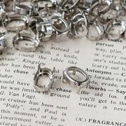 Цапы для стразов овальные, открытые, цвет платина, 14х10 мм