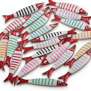 Подвеска стальная "Рыбки полосатые", эмаль, цвет золото/цветовой микс, 39.5x7.5x3.5 мм