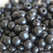 Бусина дерево 10, цвет черный, 10 мм