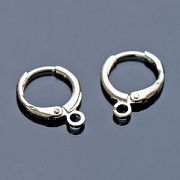 Швензы "Рондель", покрытие платиной, 14.5x12x1.5 мм 