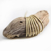 Шнур, полиэстер, паракорд, цвет бежевый, 2 мм  