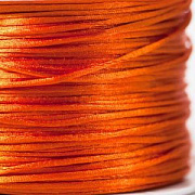 Шнур атласный для кумихимо, цвет оранжево-красный, 1 мм (уп 4 м)