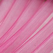 Ювелирная сетка, пластик, цвет розовый, диаметр 10 мм