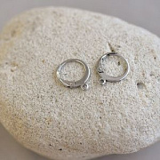 Швензы "Рондель", сталь гипоаллергенная, 14.5x12x2 мм