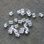 Фиксаторы для сережек силиконовые, трубочка, 3x3 мм (уп 70+/-7 пар)