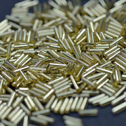 Бисер "Радуга", стеклярус, цвет св. золото/серебряный (уп 7 г)