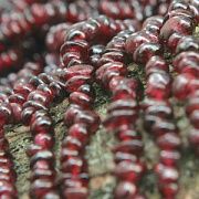 Бусина гранат осколки, цвет гранатовый (уп.20 г)