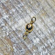 Застежка магнитная "Шарик", с колечками, позолота, розовое золото, 11.5x6 мм