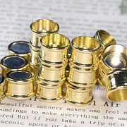 Застежка магнитная для жгута "Туба", цвет золото, 21x14x14 мм